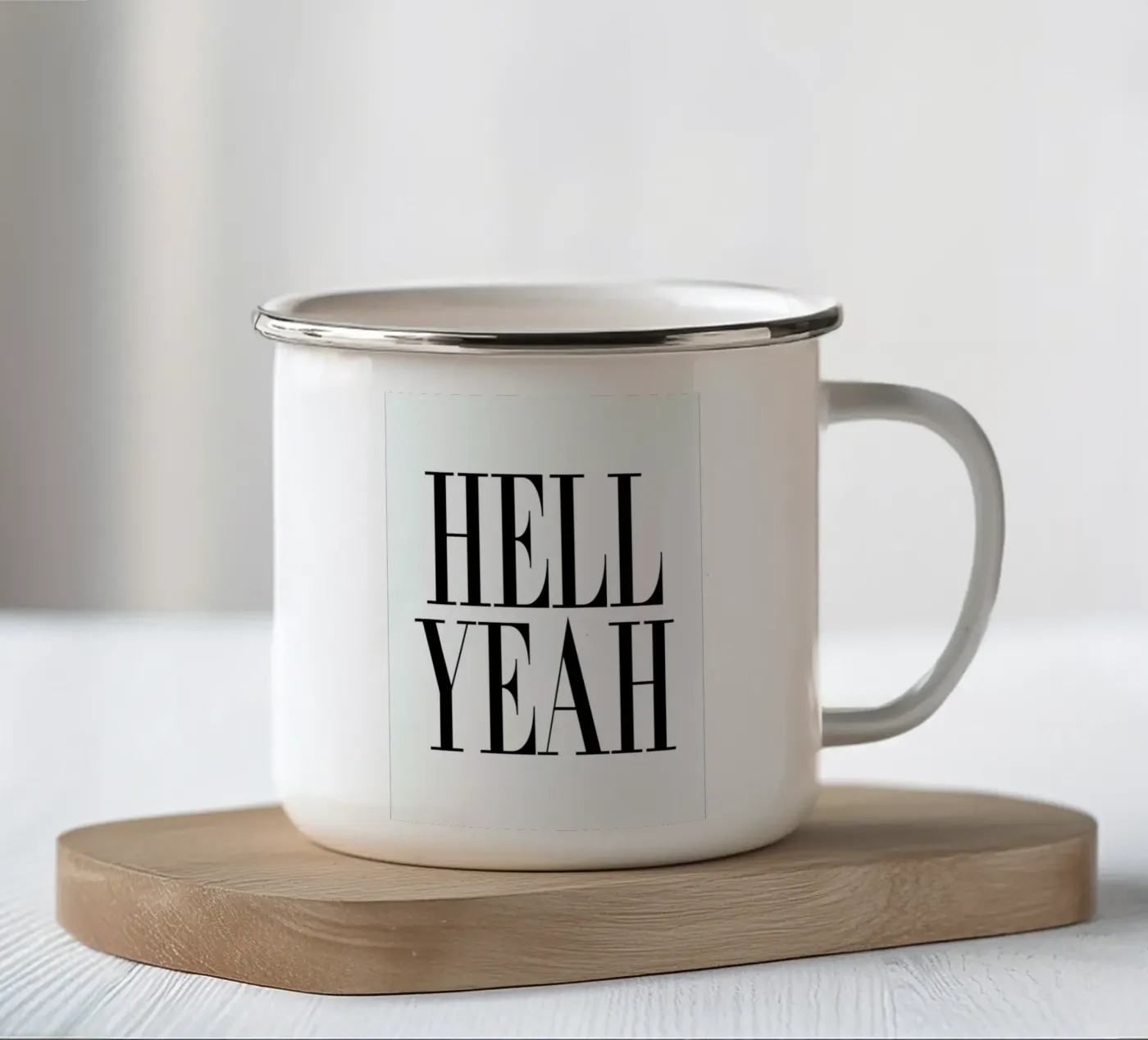 Hell Yeah Emaille Tasse von Honeymoon Hotel