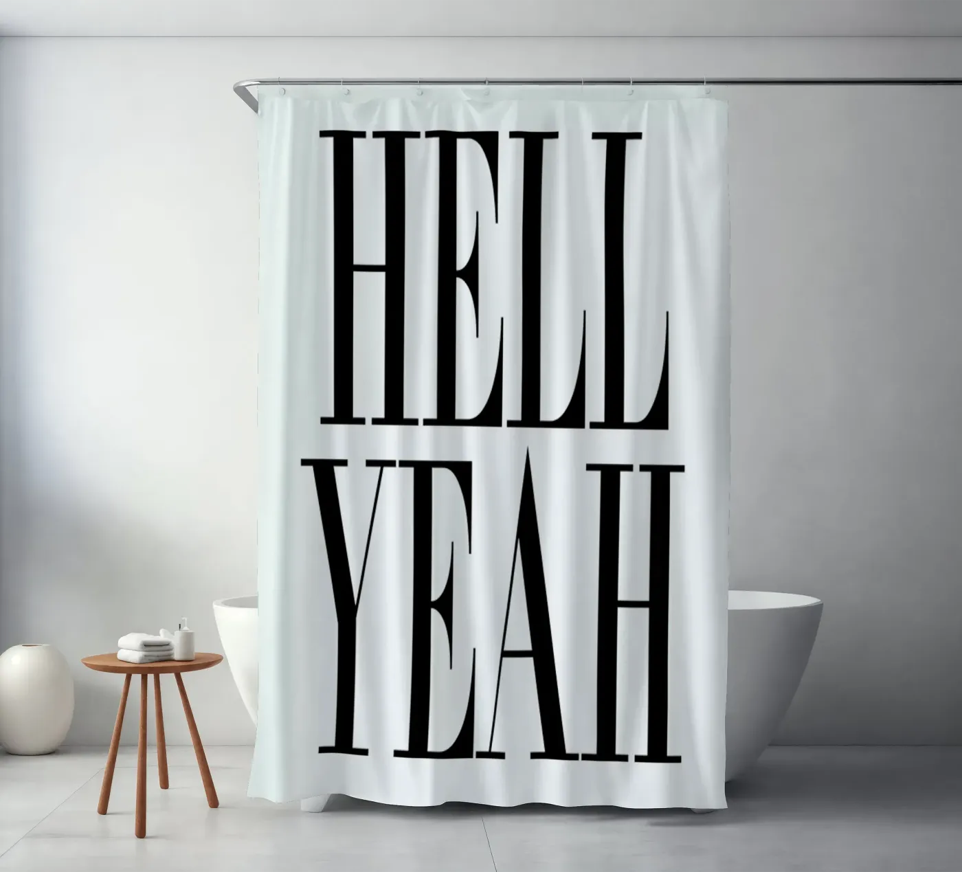 Hell Yeah rideau de douche de Honeymoon Hotel