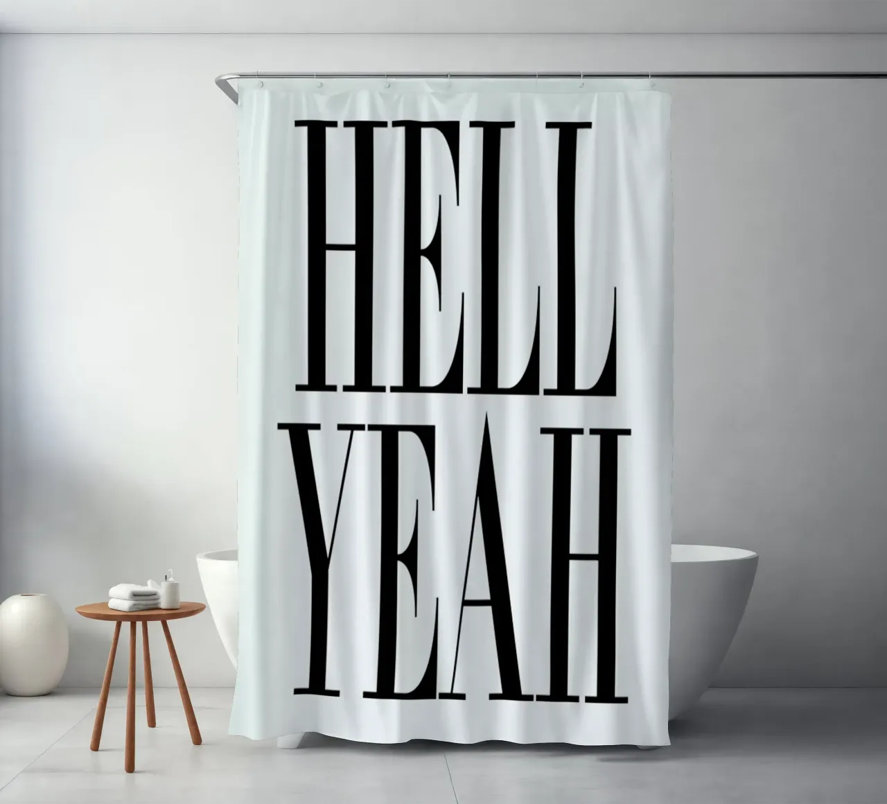 Hell Yeah tenda da doccia da Honeymoon Hotel