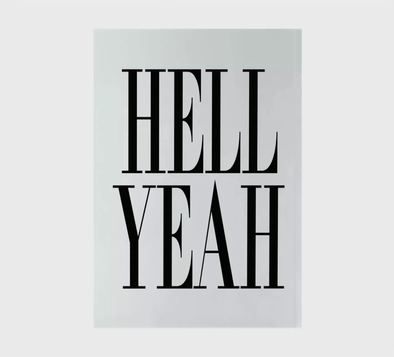 Hell Yeah notebook by Honeymoon Hotel