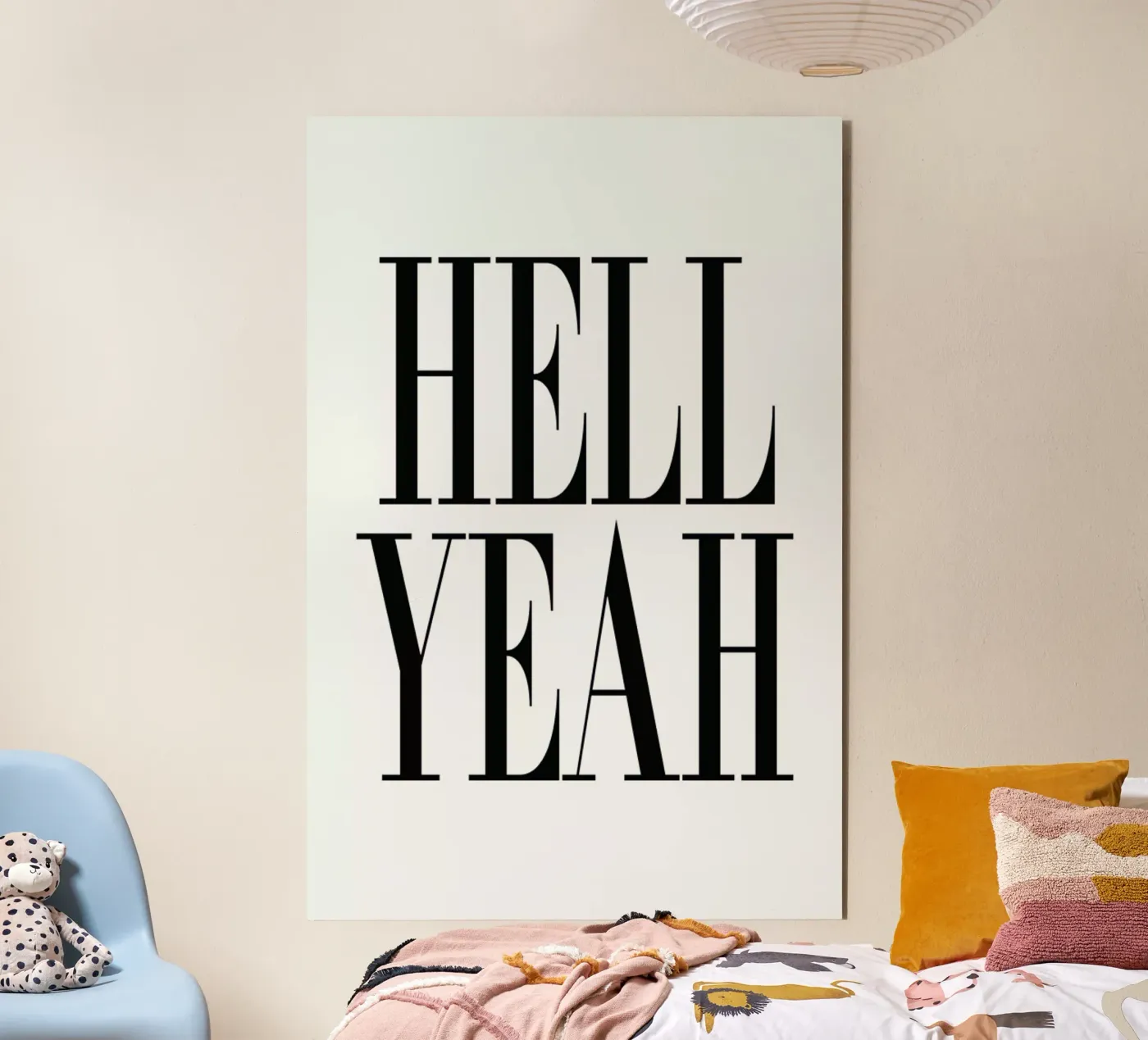 Hell Yeah alu-dibond by Honeymoon Hotel