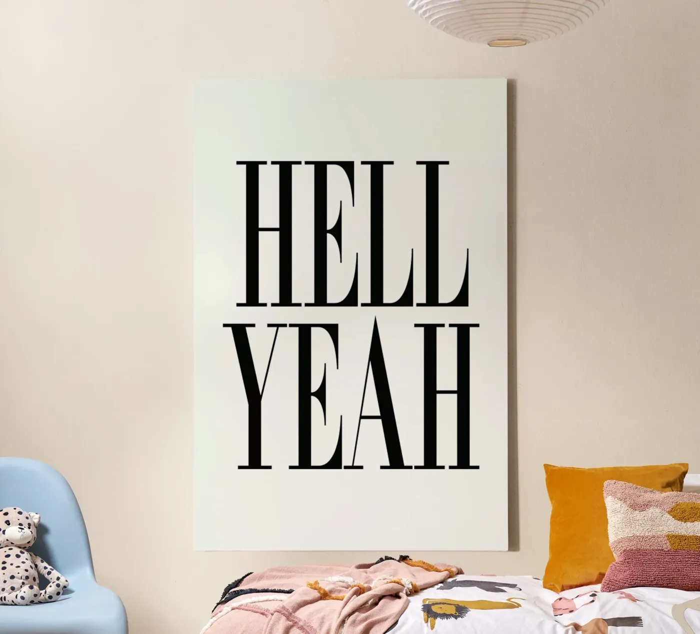 Hell Yeah canvas by Honeymoon Hotel