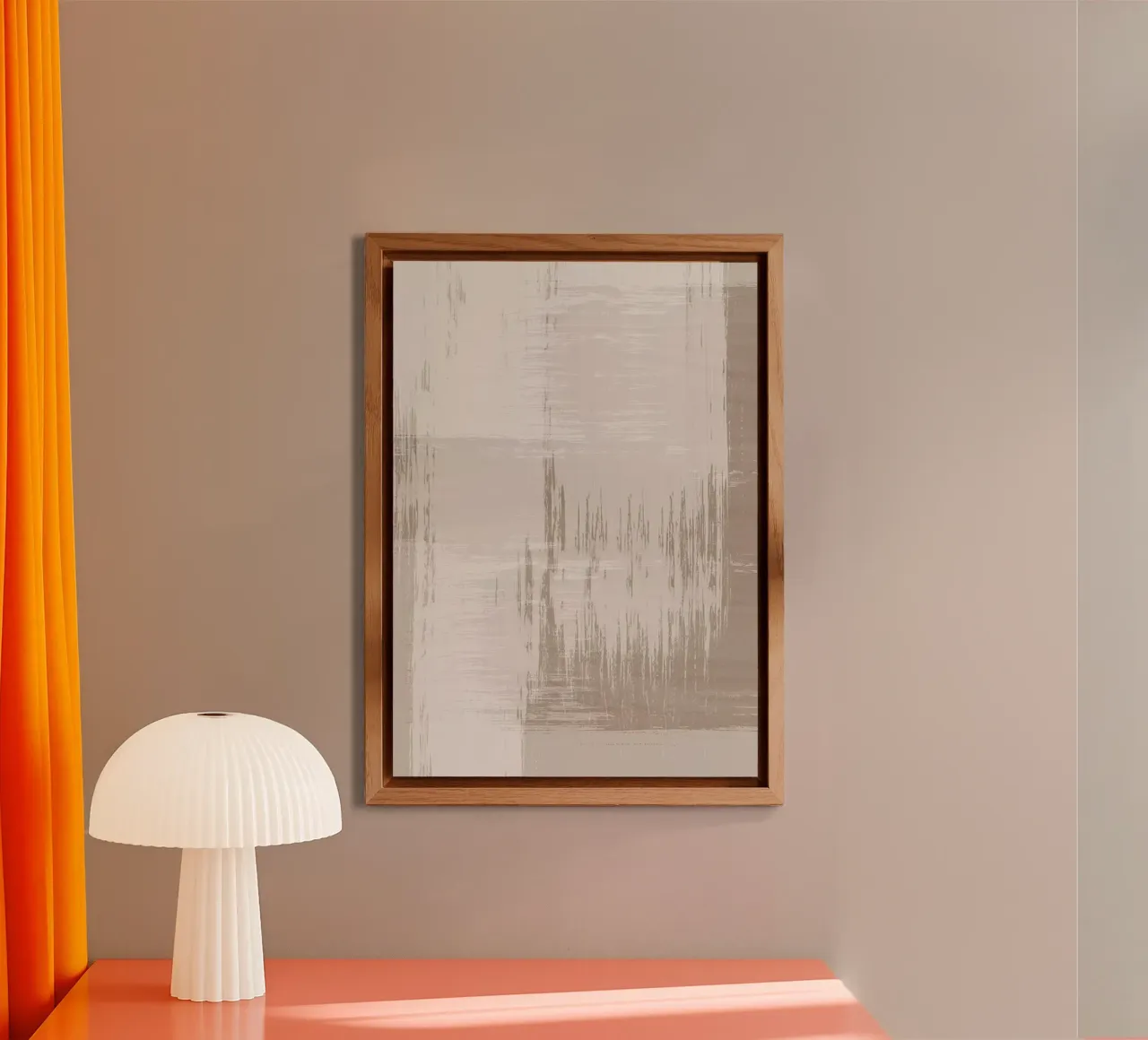 Surfaces 12 | Neutral Sand & Beige Brush Stroke Abstract alluminio dibond da sabidussi