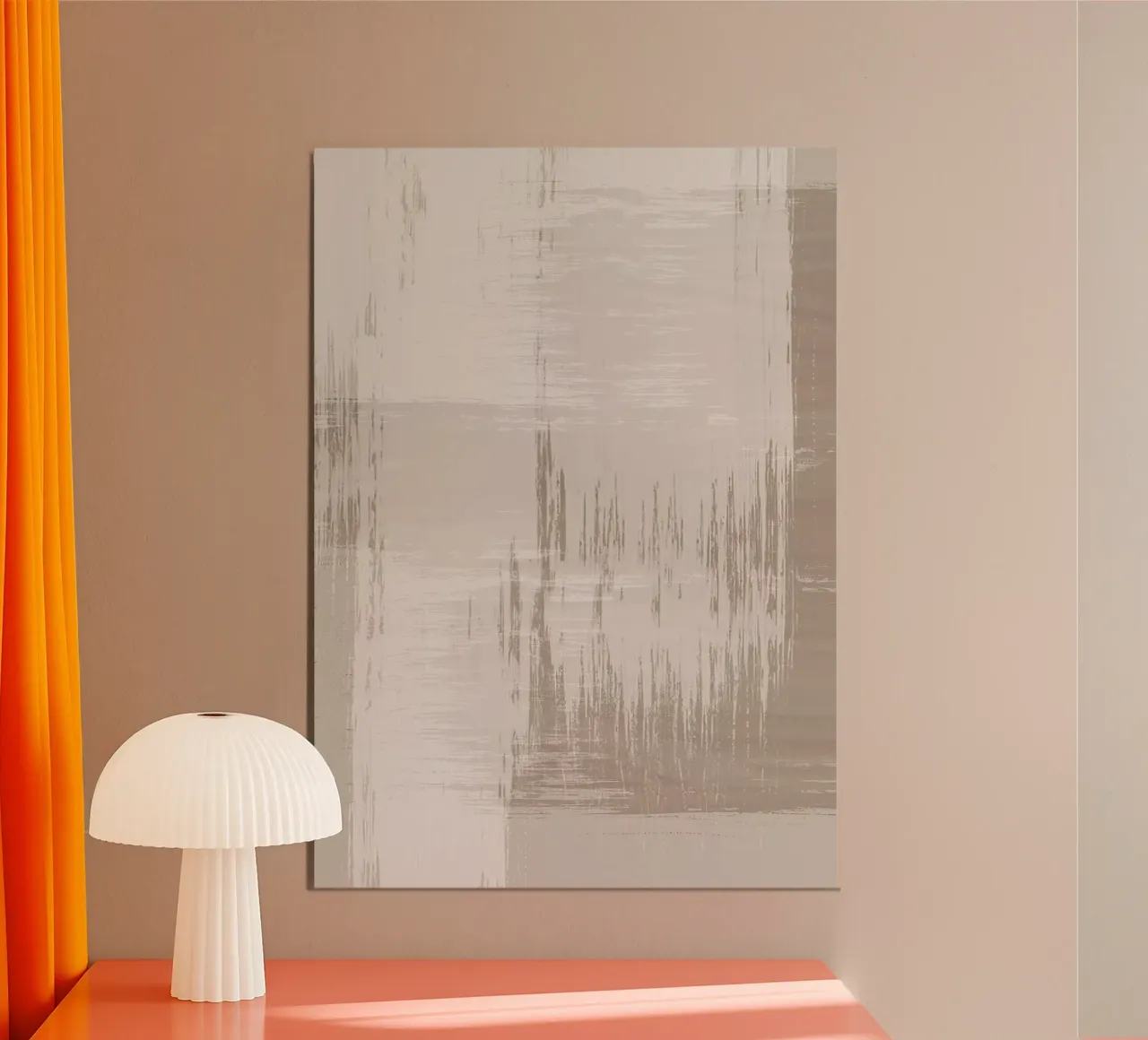 Surfaces 12 | Neutral Sand & Beige Brush Stroke Abstract alluminio dibond da sabidussi