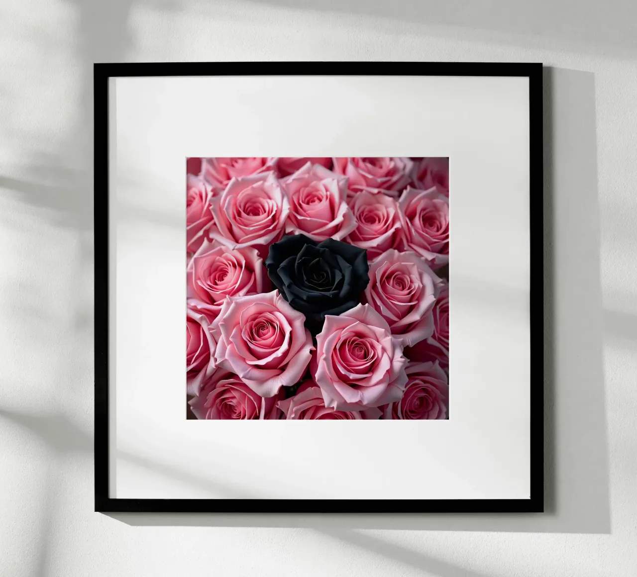 Rose_rosa_nero_1 poster da Farb- und Blütenzauber by LK