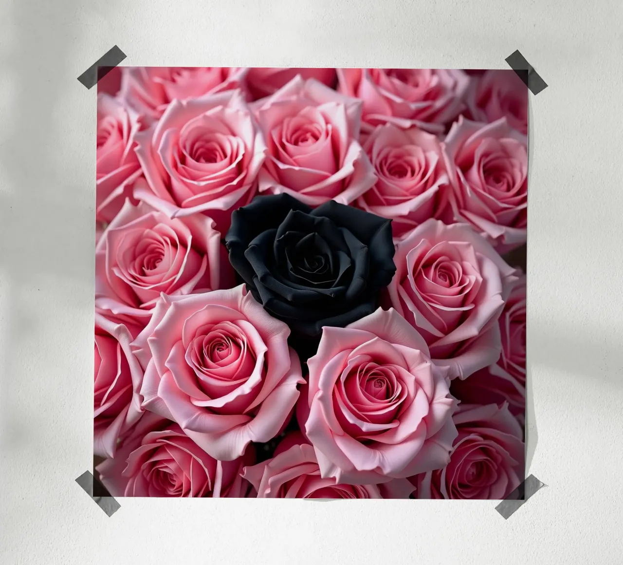 Rose_rosa_nero_1 poster da Farb- und Blütenzauber by LK
