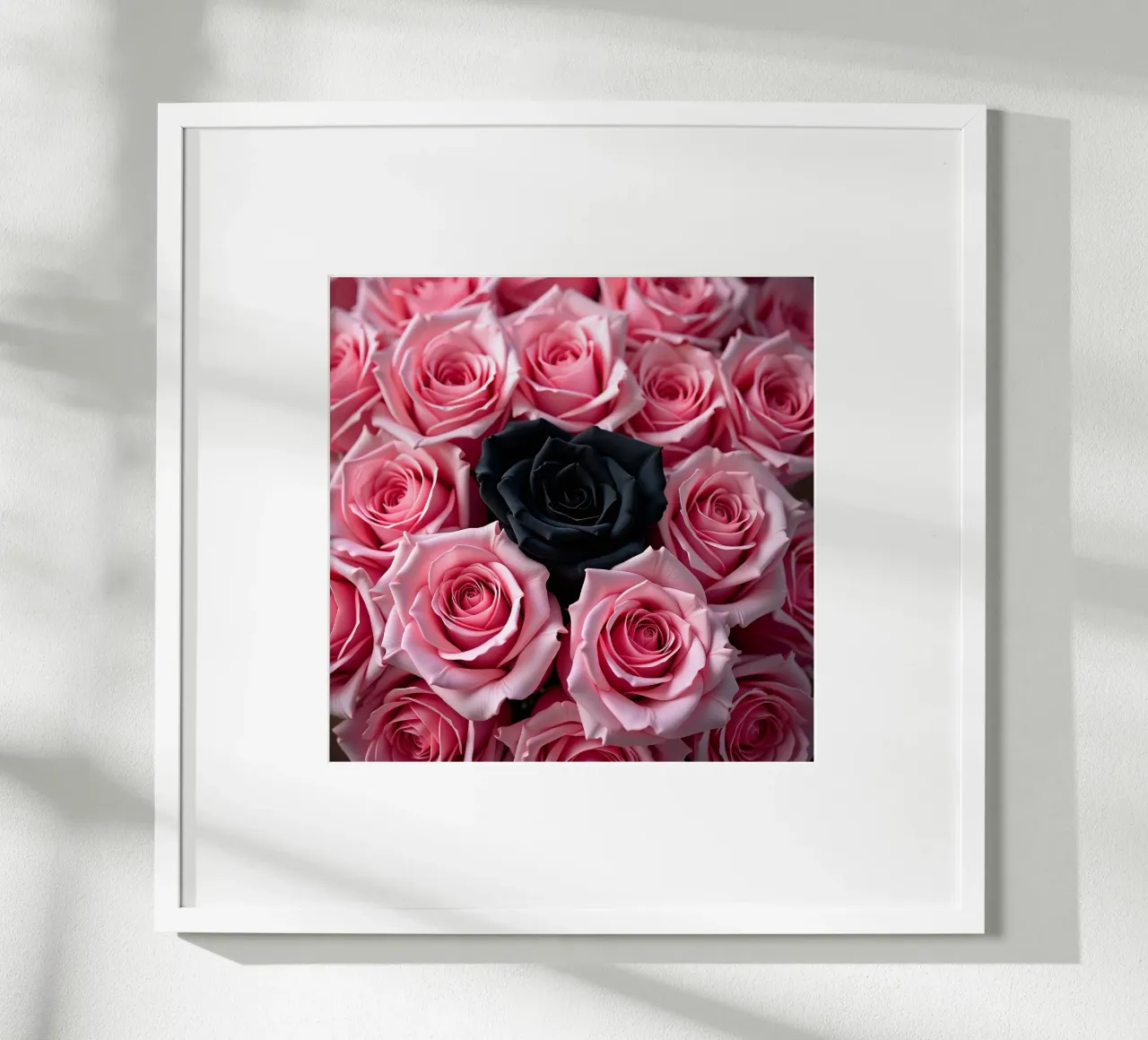 Rose_rosa_nero_1 poster da Farb- und Blütenzauber by LK