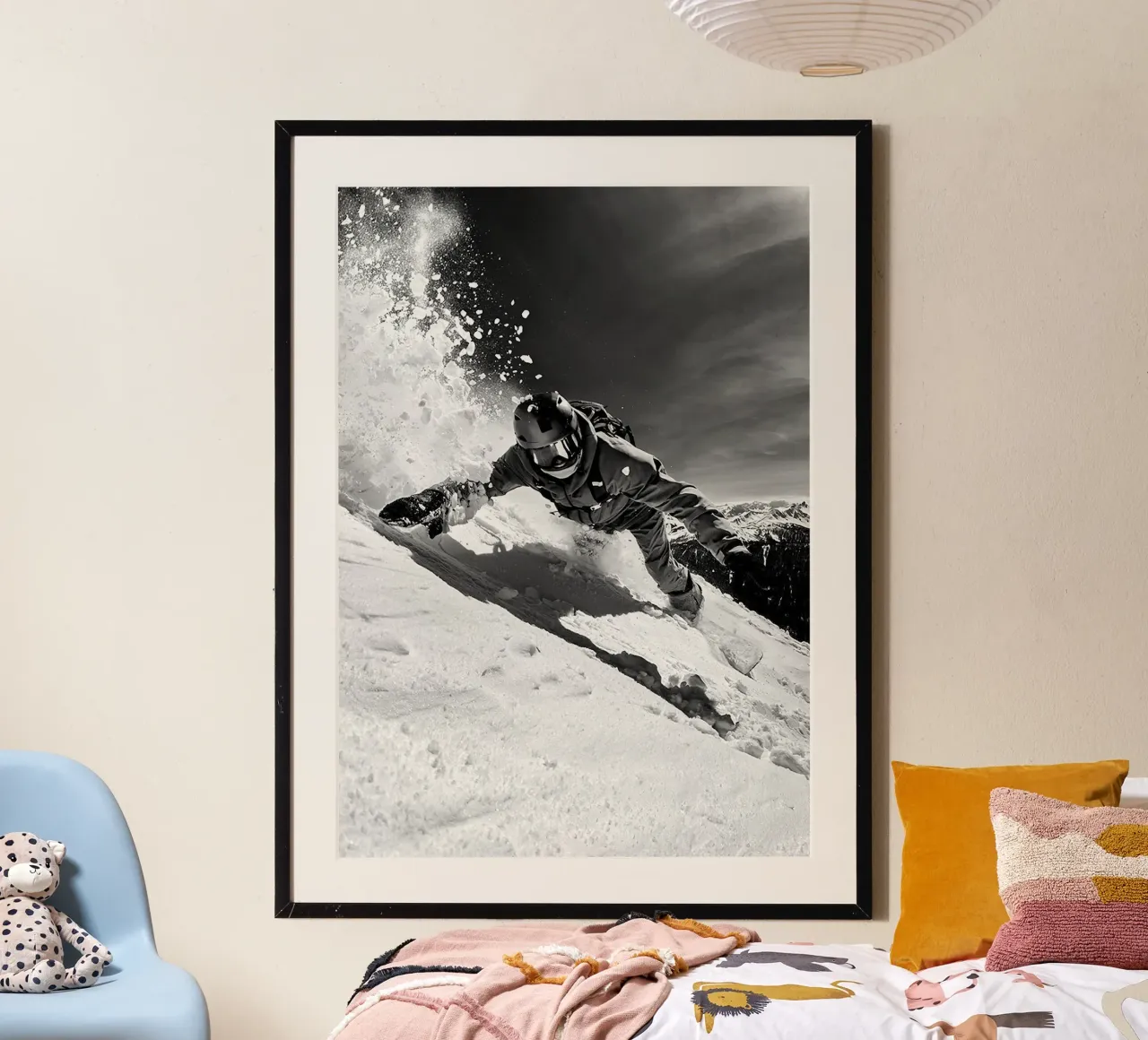 La sicurezza prima di tutto poster con telaio in alluminio da World of Pearce