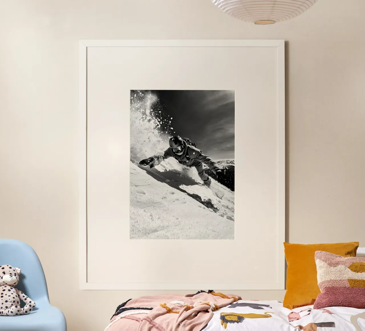 La sicurezza prima di tutto poster con telaio in alluminio da World of Pearce