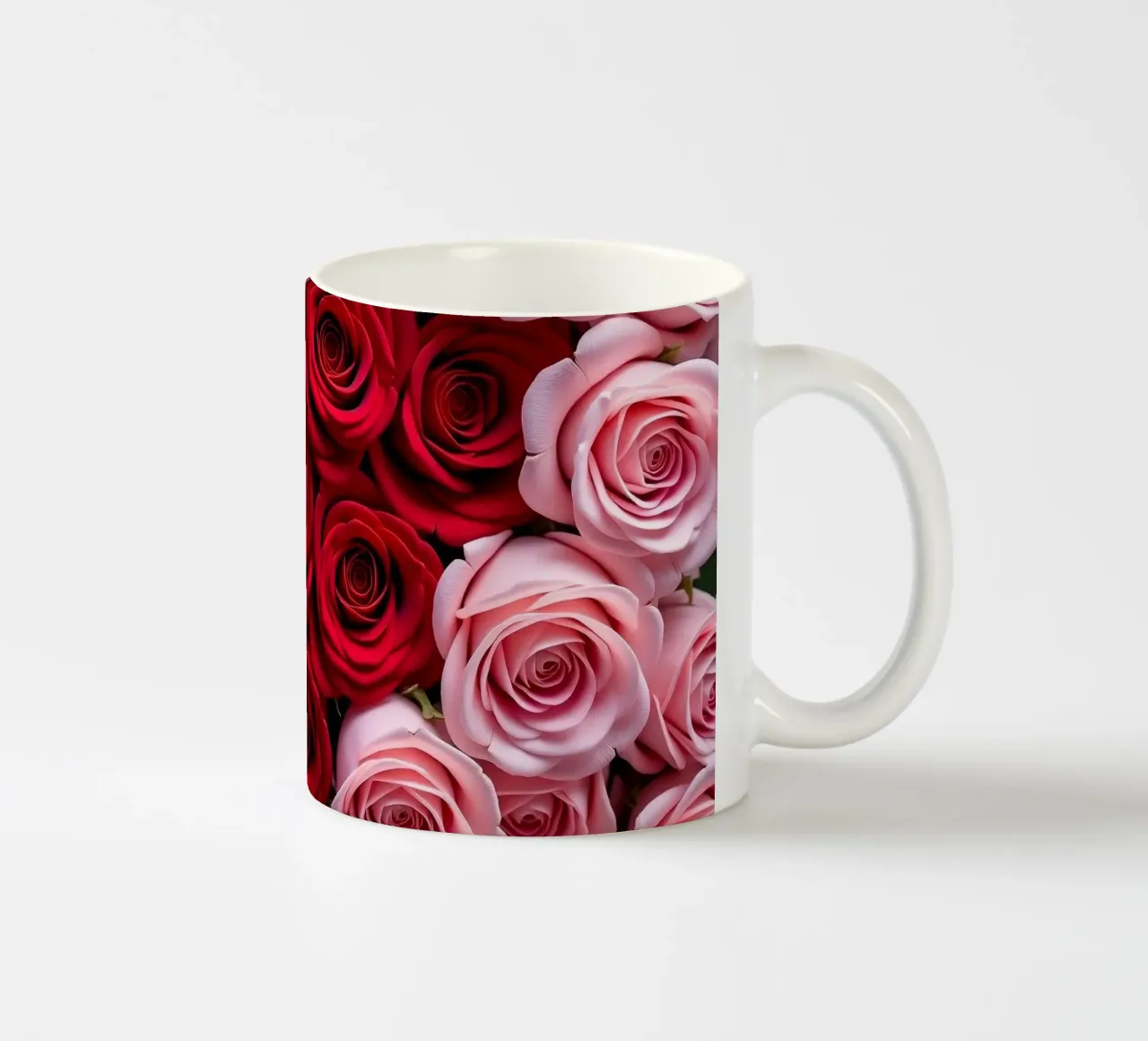 Rose_rosa_rossa_3 tazza in ceramica da Farb- und Blütenzauber by LK