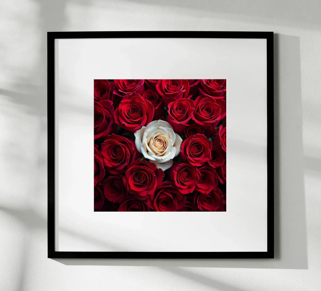 rose_rosso_bianco_1 poster da Farb- und Blütenzauber by LK