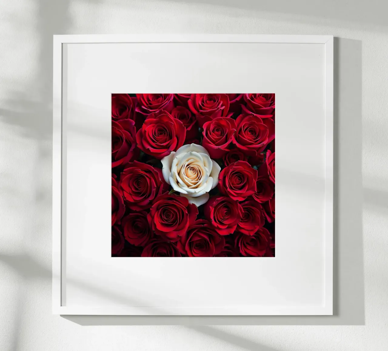 rose_rosso_bianco_1 poster da Farb- und Blütenzauber by LK
