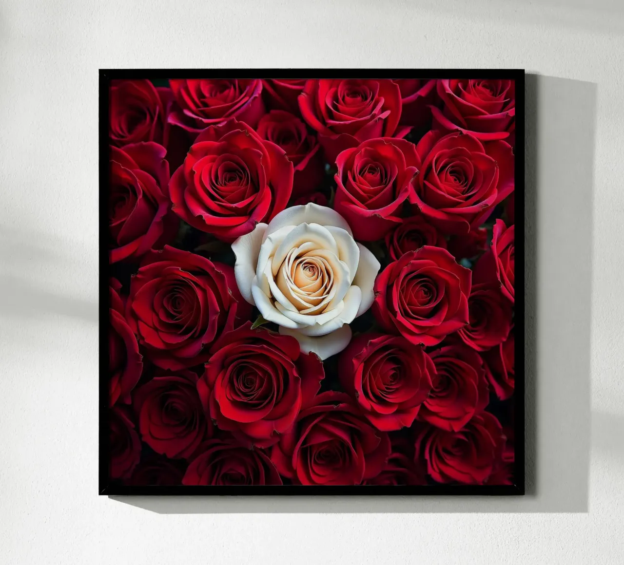 rose_rosso_bianco_1 poster da Farb- und Blütenzauber by LK