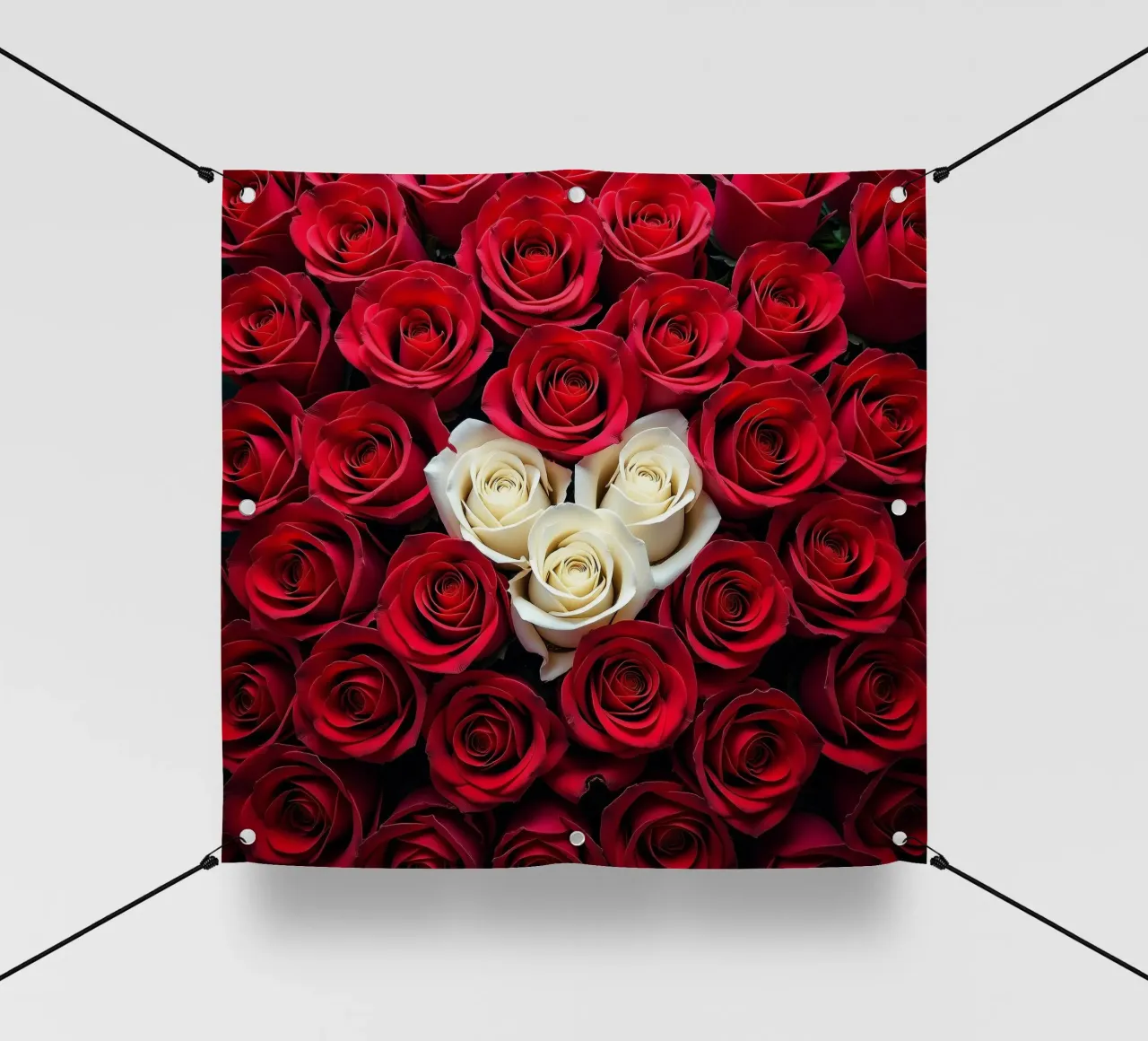 Rose_rosso_bianco_2 telo in pvc da Farb- und Blütenzauber by LK