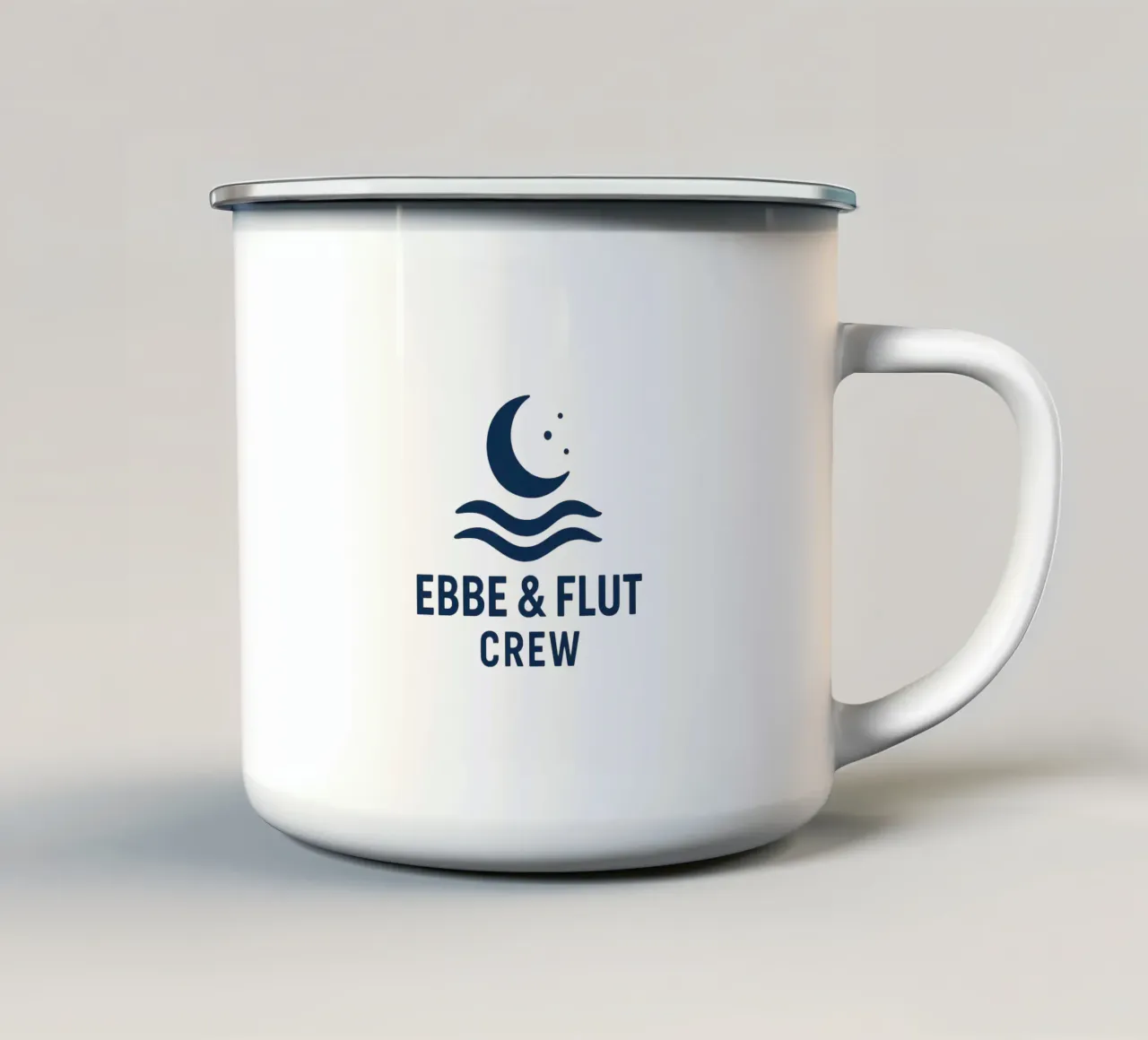 Equipaggio Ebbe & Flut - Design marittimo della Germania del Nord tazza in smalto da Fies&Fein