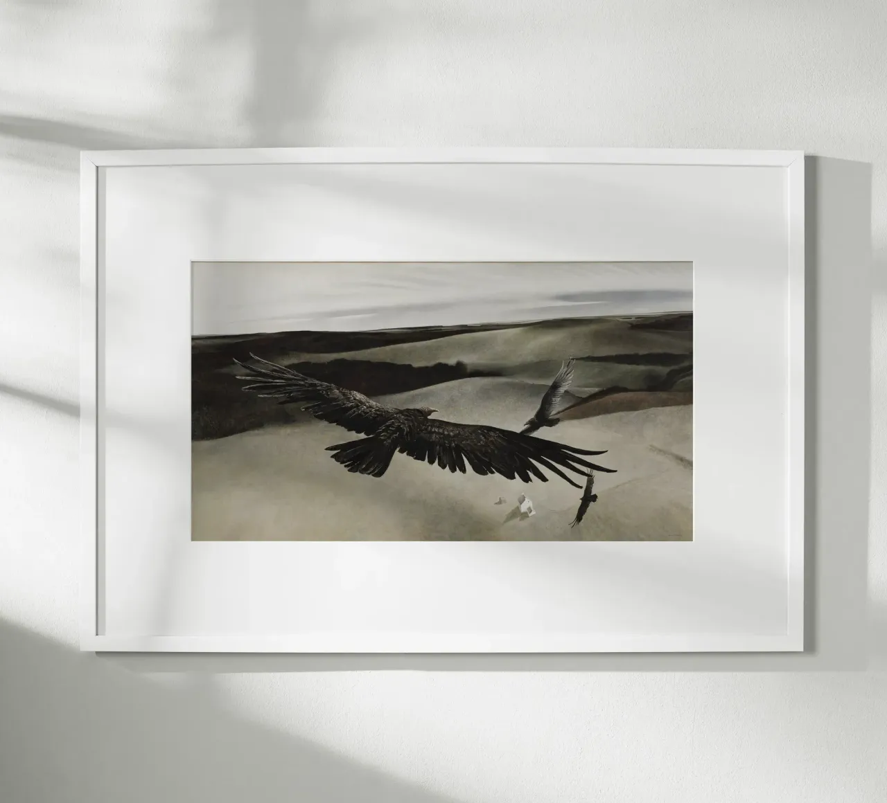 Andrew Wyeth in volo poster con telaio in plastica da Trudeau Art Studio