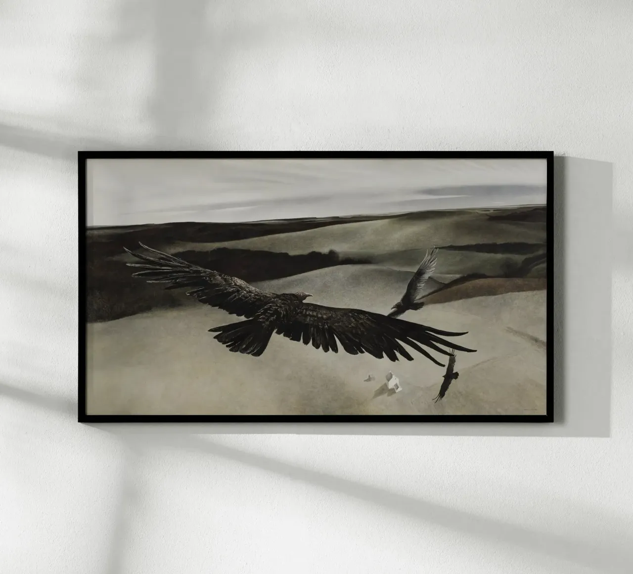 Andrew Wyeth in volo poster con telaio in plastica da Trudeau Art Studio