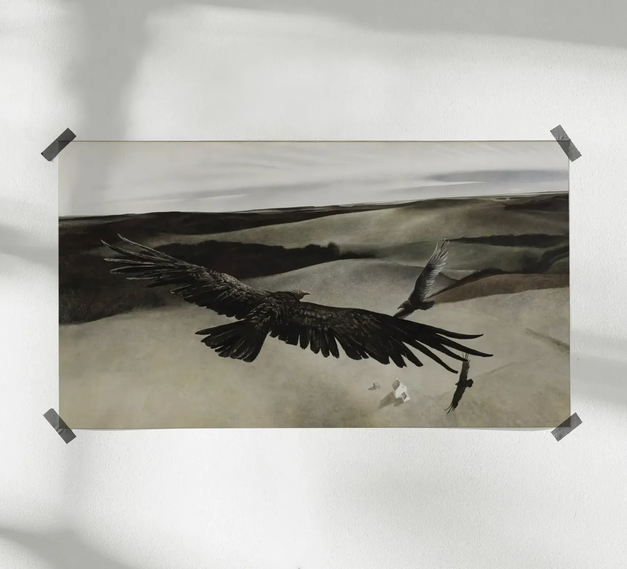 Andrew Wyeth in volo poster con telaio in plastica da Trudeau Art Studio