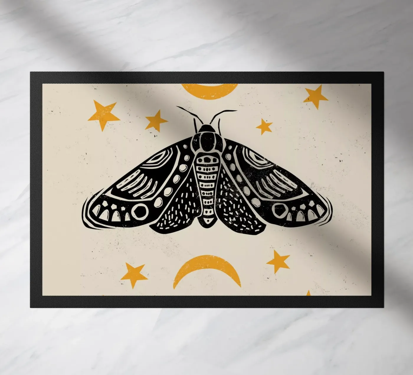 The Moth doormat by Indigo Rain