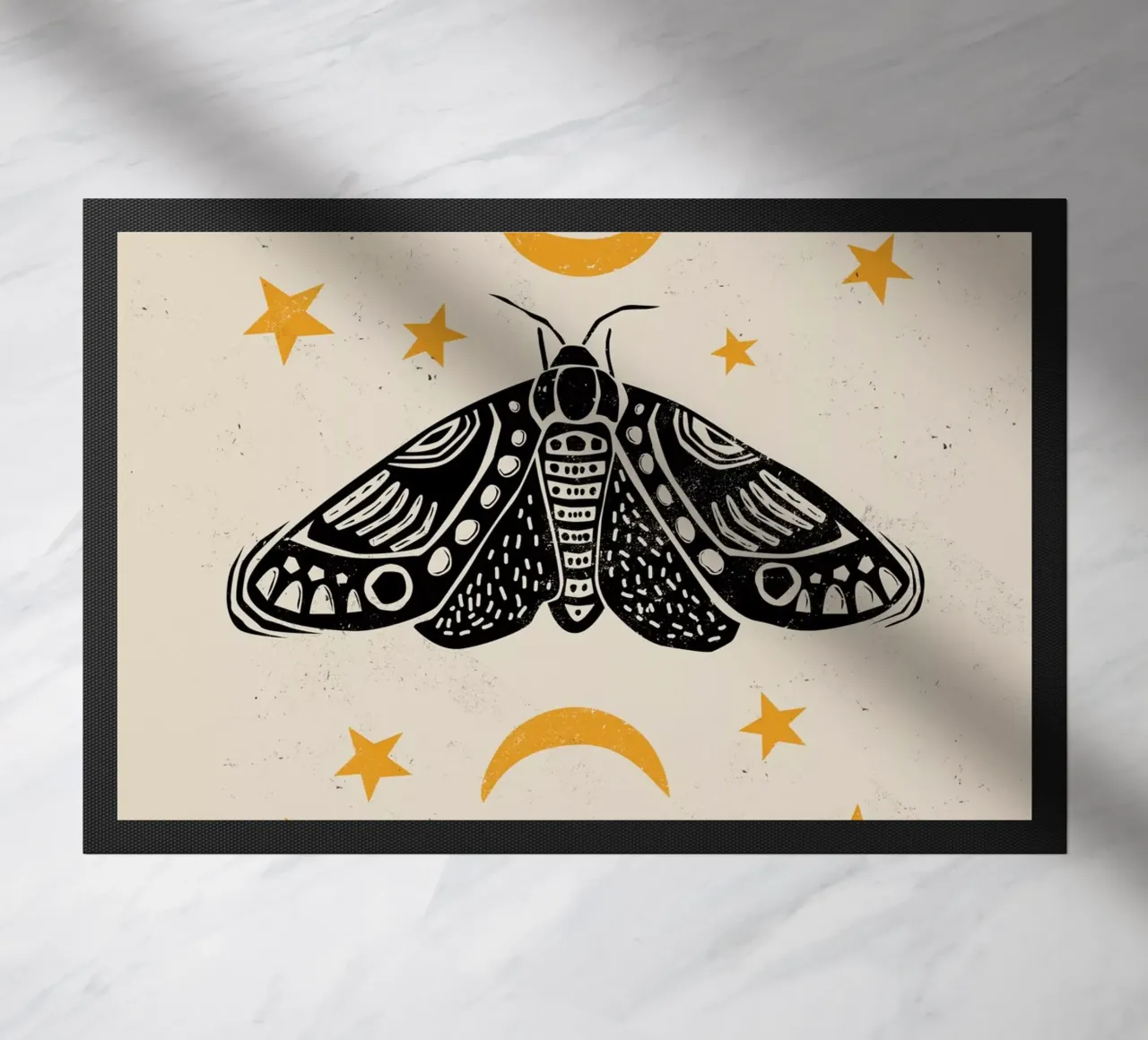 The Moth doormat by Indigo Rain