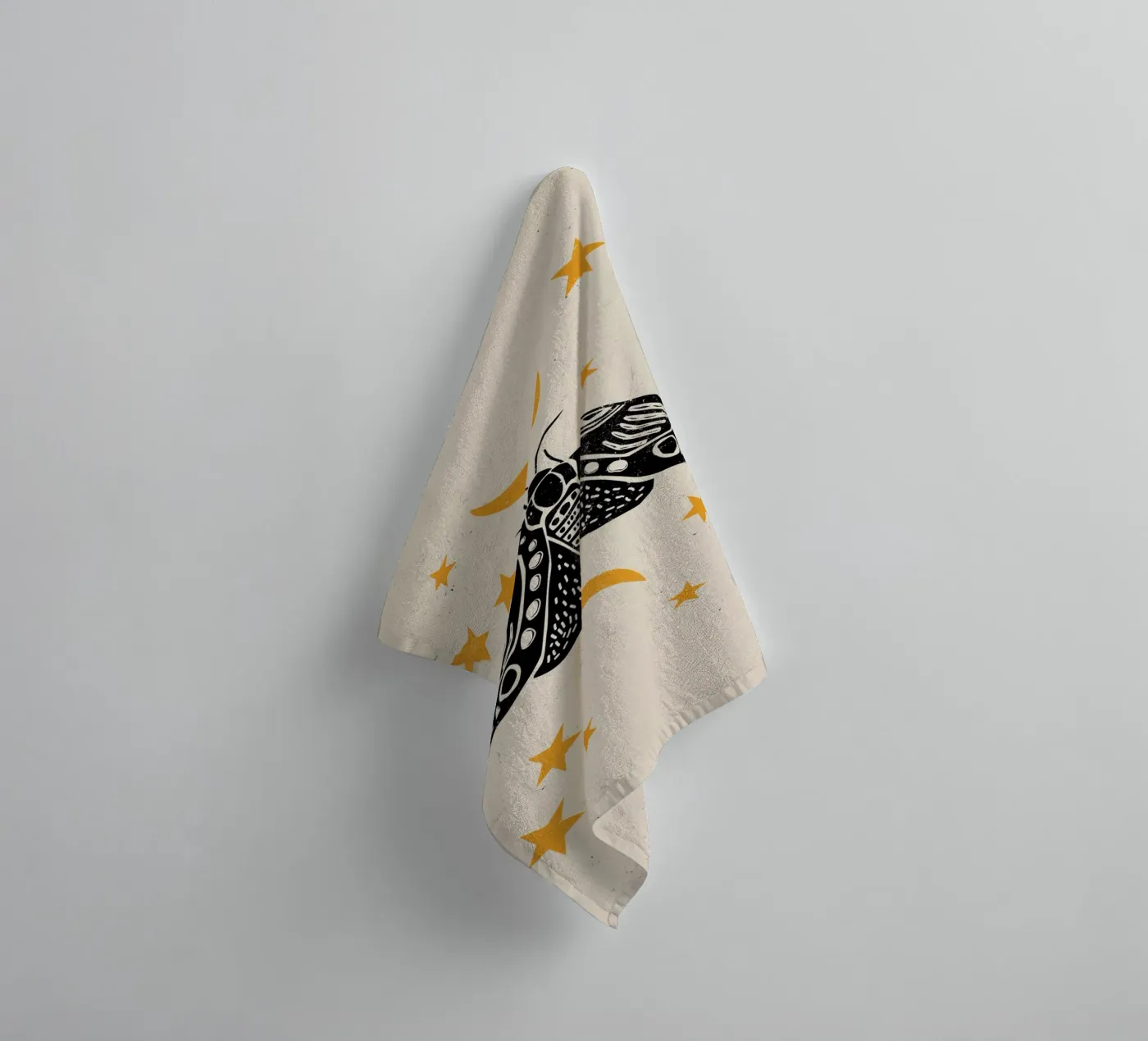 The Moth towel by Indigo Rain