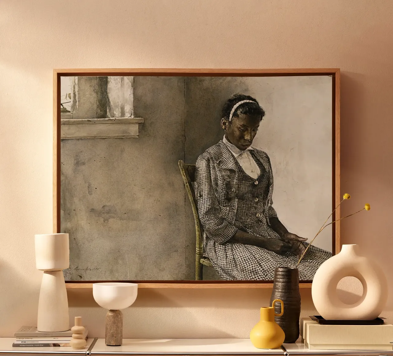 Andrew Wyeth Giorno della Fiera tela con Cornice a cassetta da Trudeau Art Studio