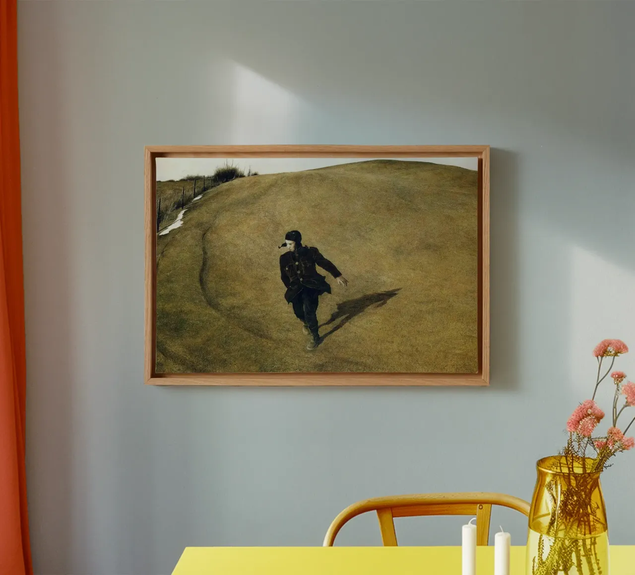 Andrew Wyeth Inverno tela con Cornice a cassetta da Trudeau Art Studio