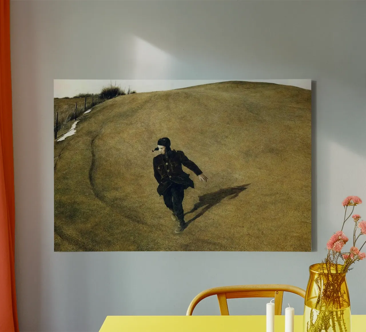 Andrew Wyeth Inverno tela con Cornice a cassetta da Trudeau Art Studio