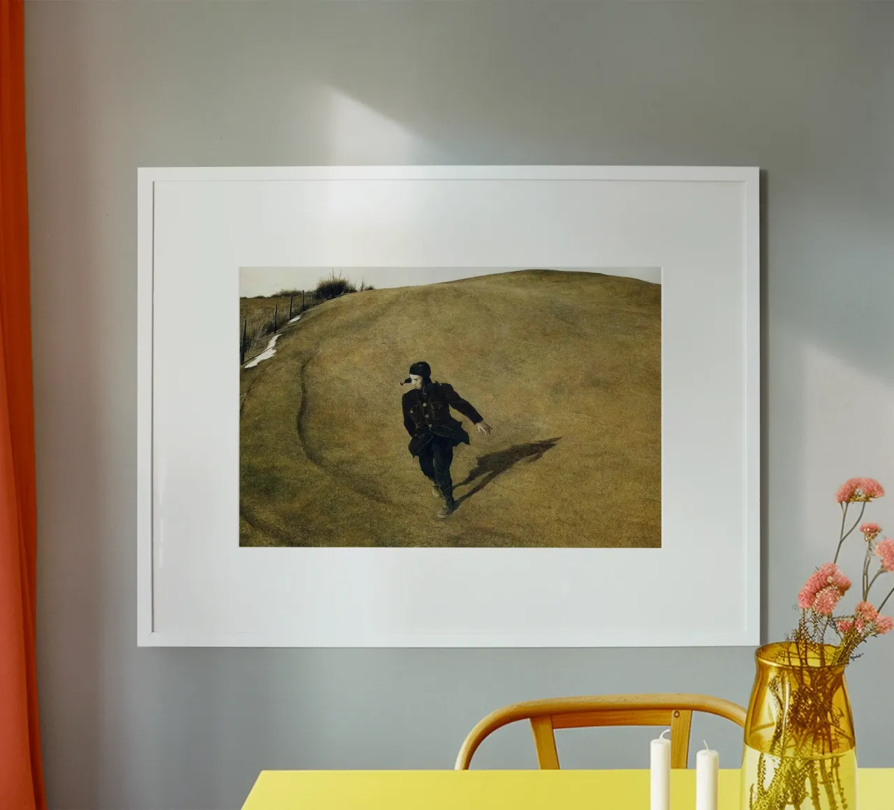 Andrew Wyeth Invierno poster con marco de plástico de Trudeau Art Studio