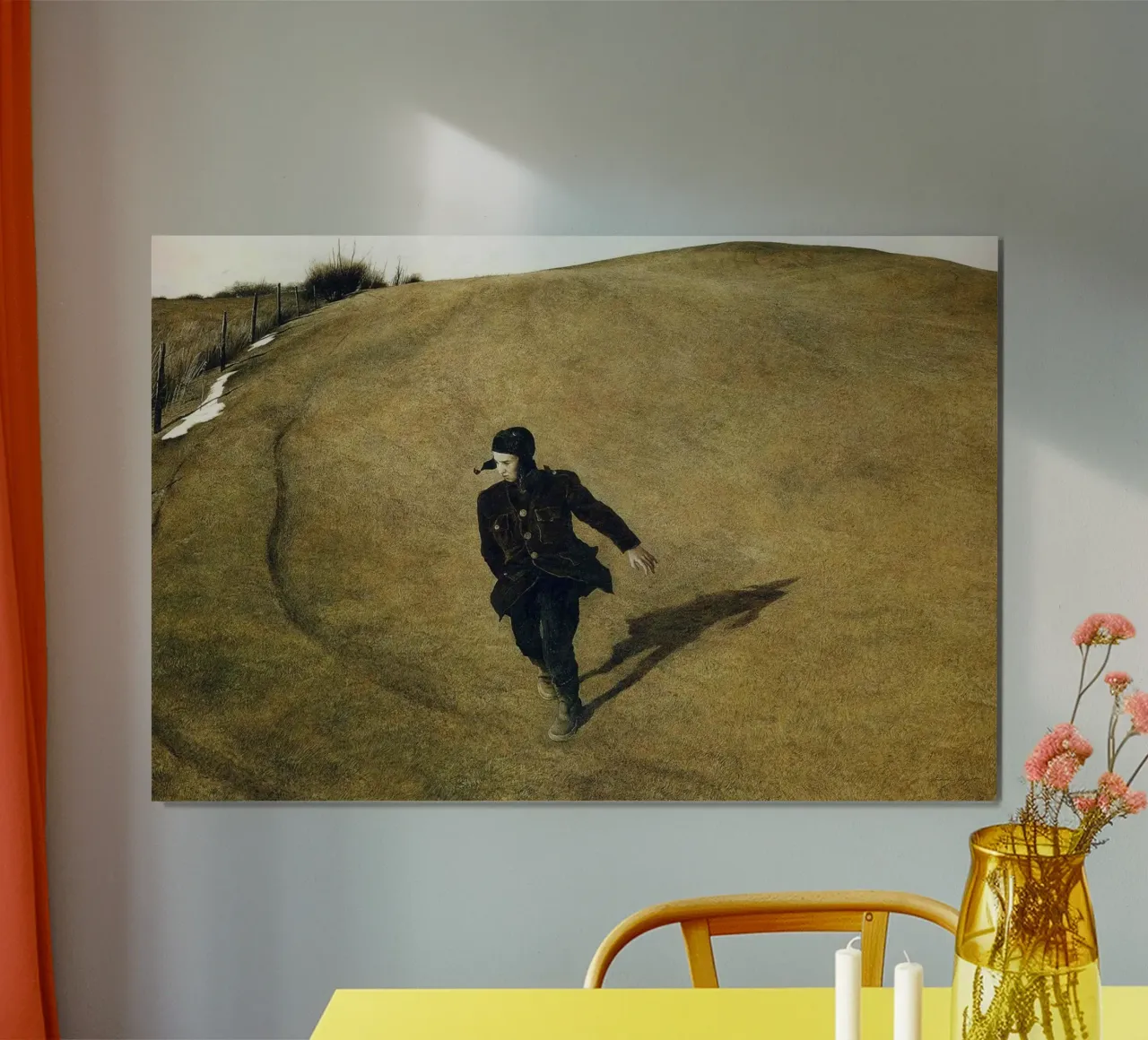 Andrew Wyeth Invierno poster con marco de plástico de Trudeau Art Studio