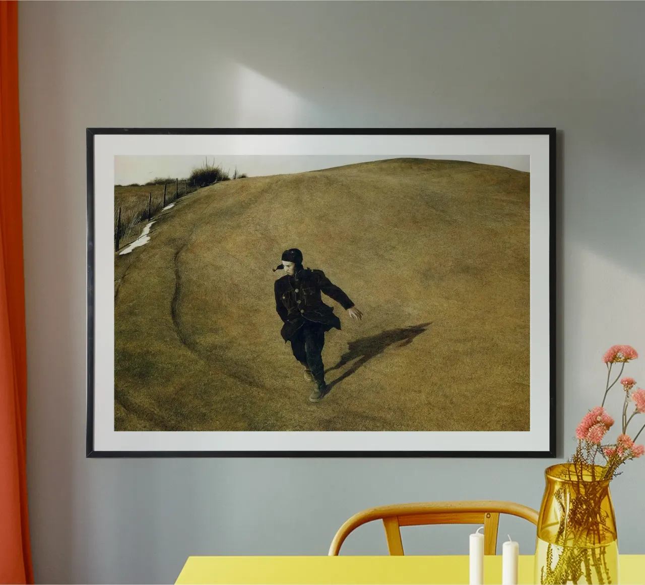 Andrew Wyeth Invierno poster con marco de plástico de Trudeau Art Studio