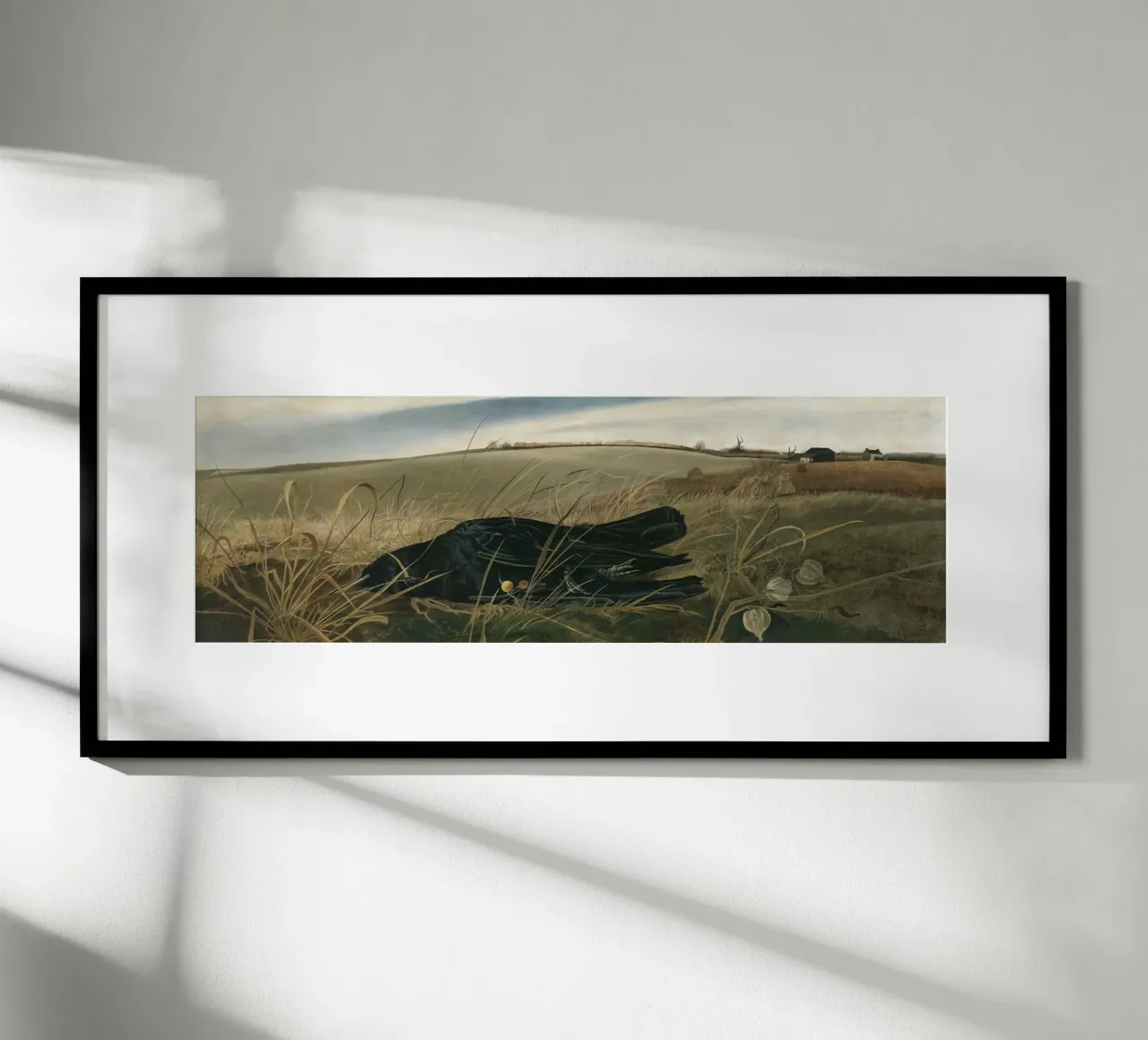 Andrew Wyeth Campi invernali poster con telaio in plastica da Trudeau Art Studio