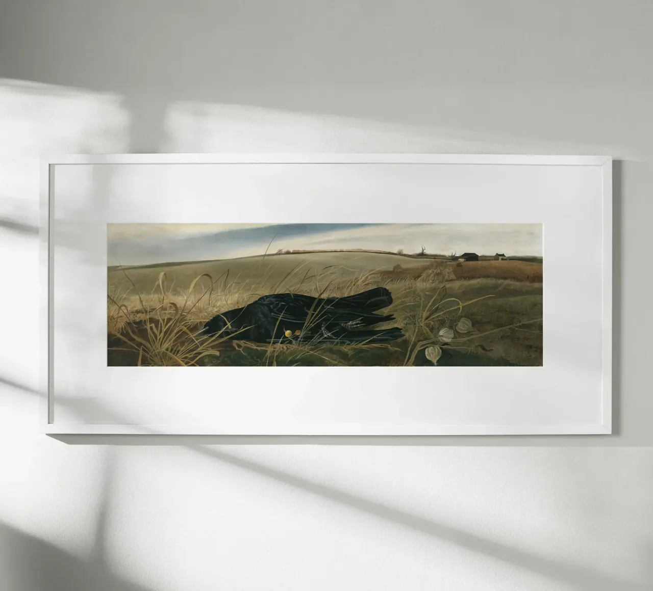 Andrew Wyeth Campi invernali poster con telaio in plastica da Trudeau Art Studio