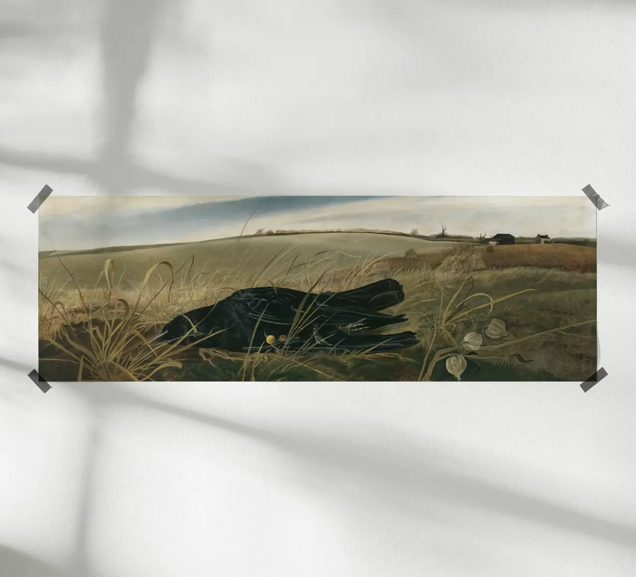 Andrew Wyeth Campi invernali poster con telaio in plastica da Trudeau Art Studio