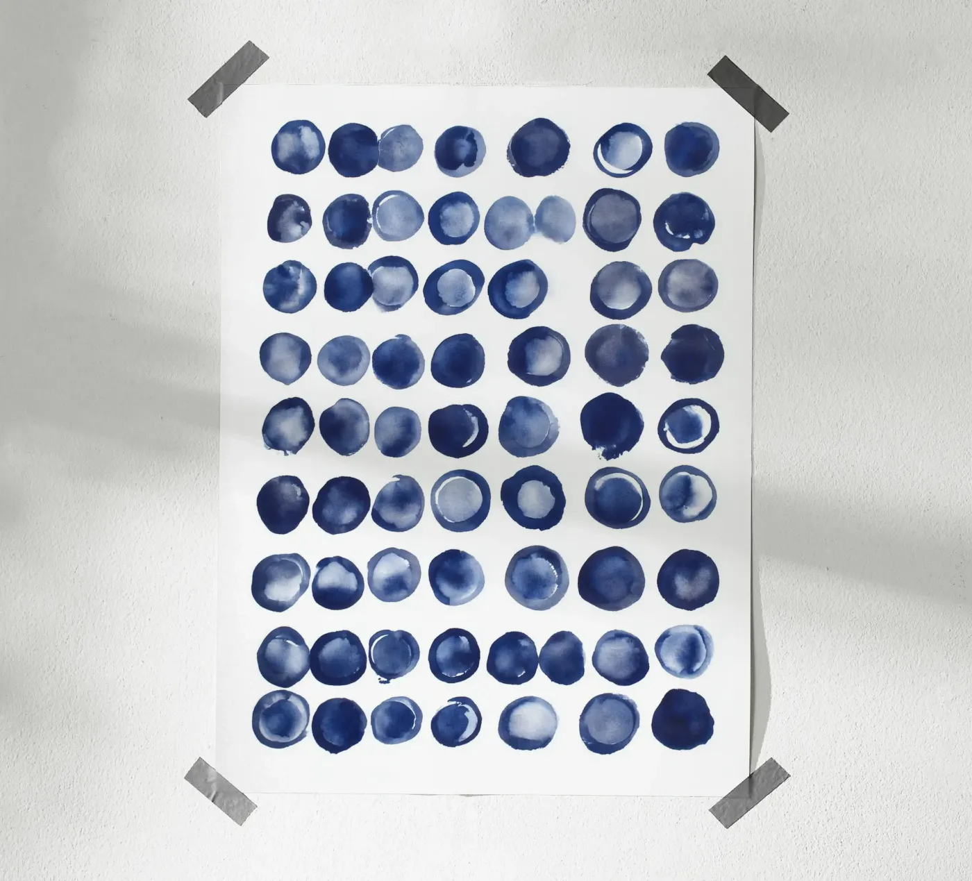 Cerchi indaco poster da Form & Field Studio