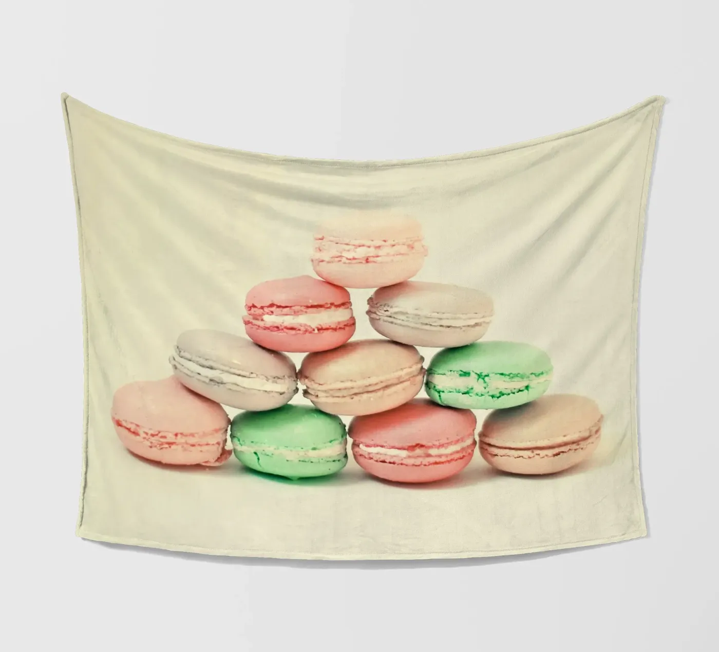 French Macarons fleecedeken van Cassia Beck Photography