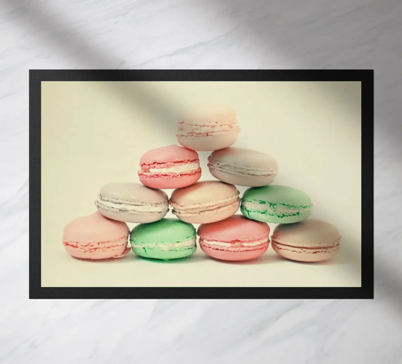 French Macarons doormat by Cassia Beck Photography
