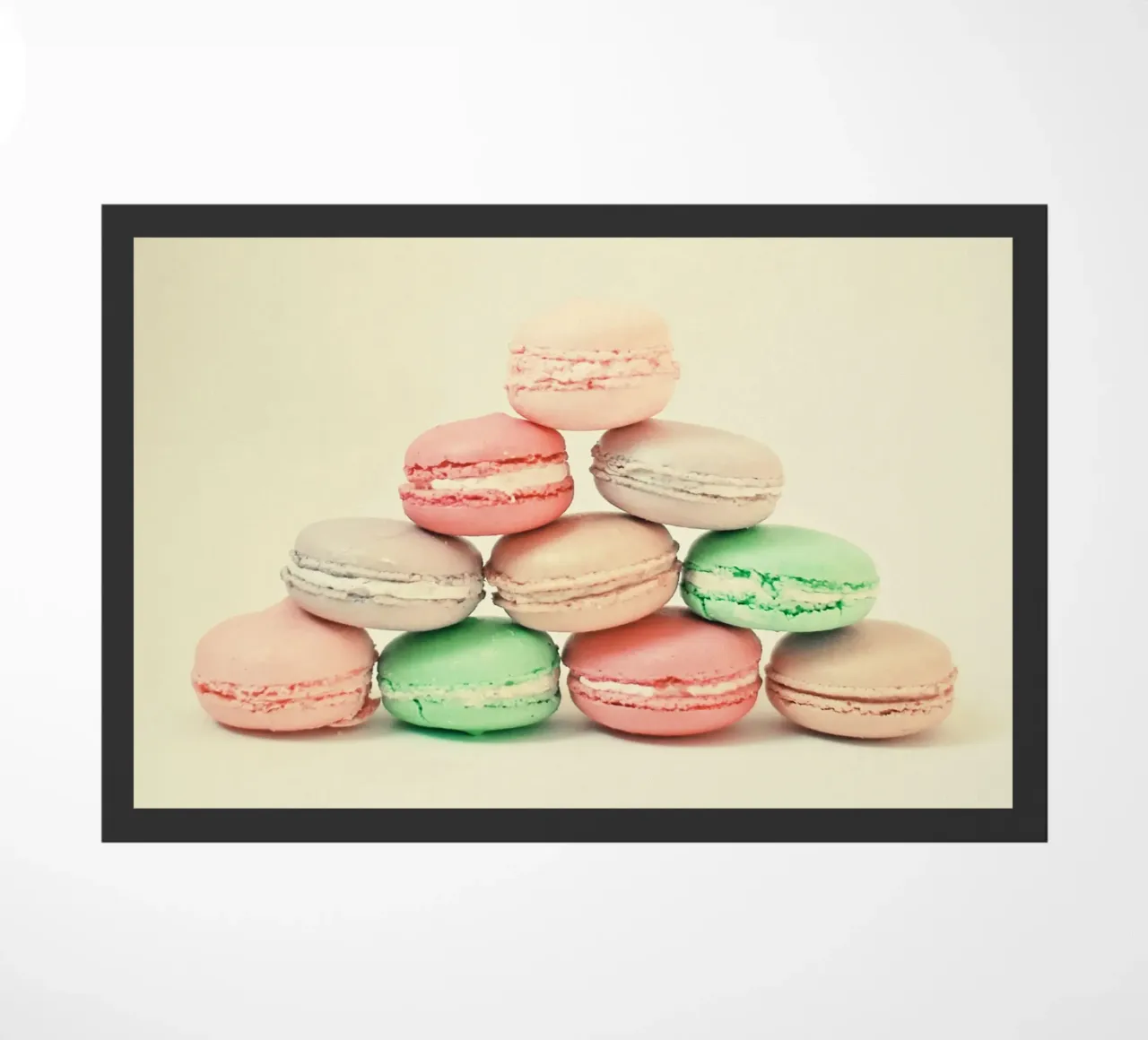 French Macarons doormat by Cassia Beck Photography