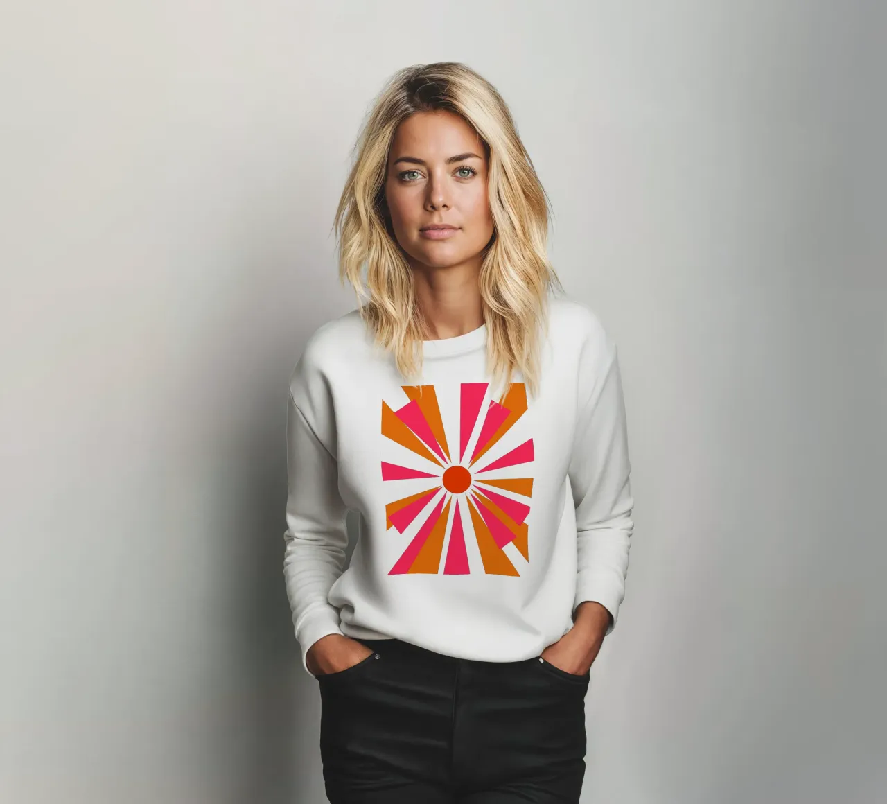 Sole in grassetto felpa da Rose Beck Art