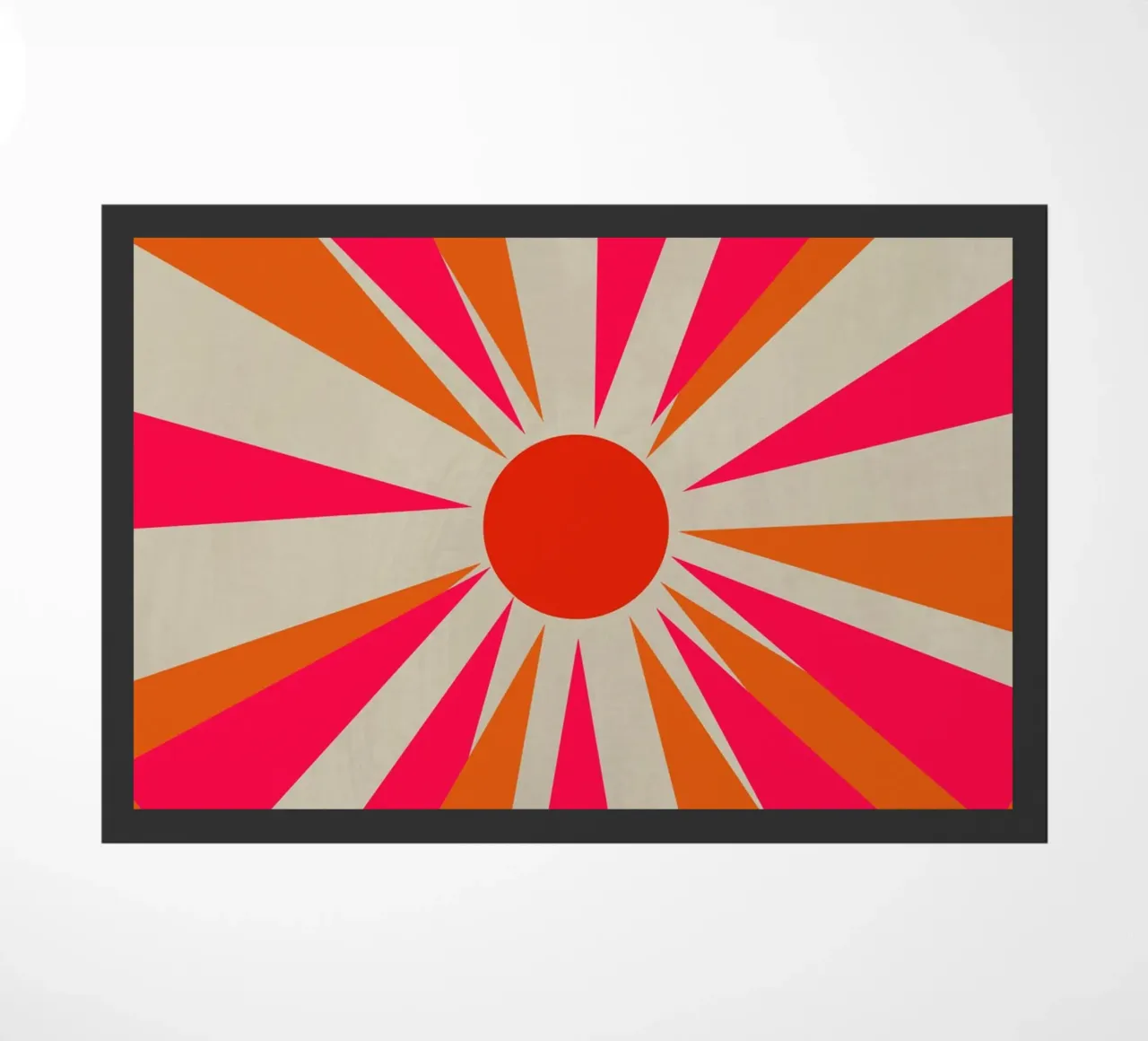 Bold Sun doormat by Rose Beck Art