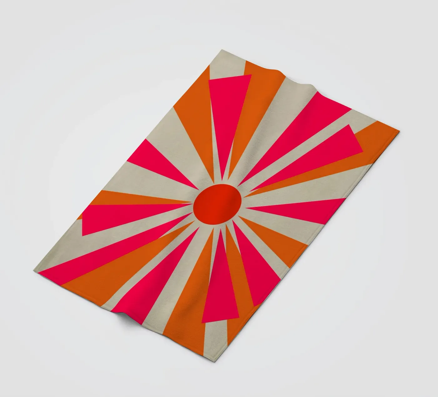 Stoute zon fleecedeken van Rose Beck Art