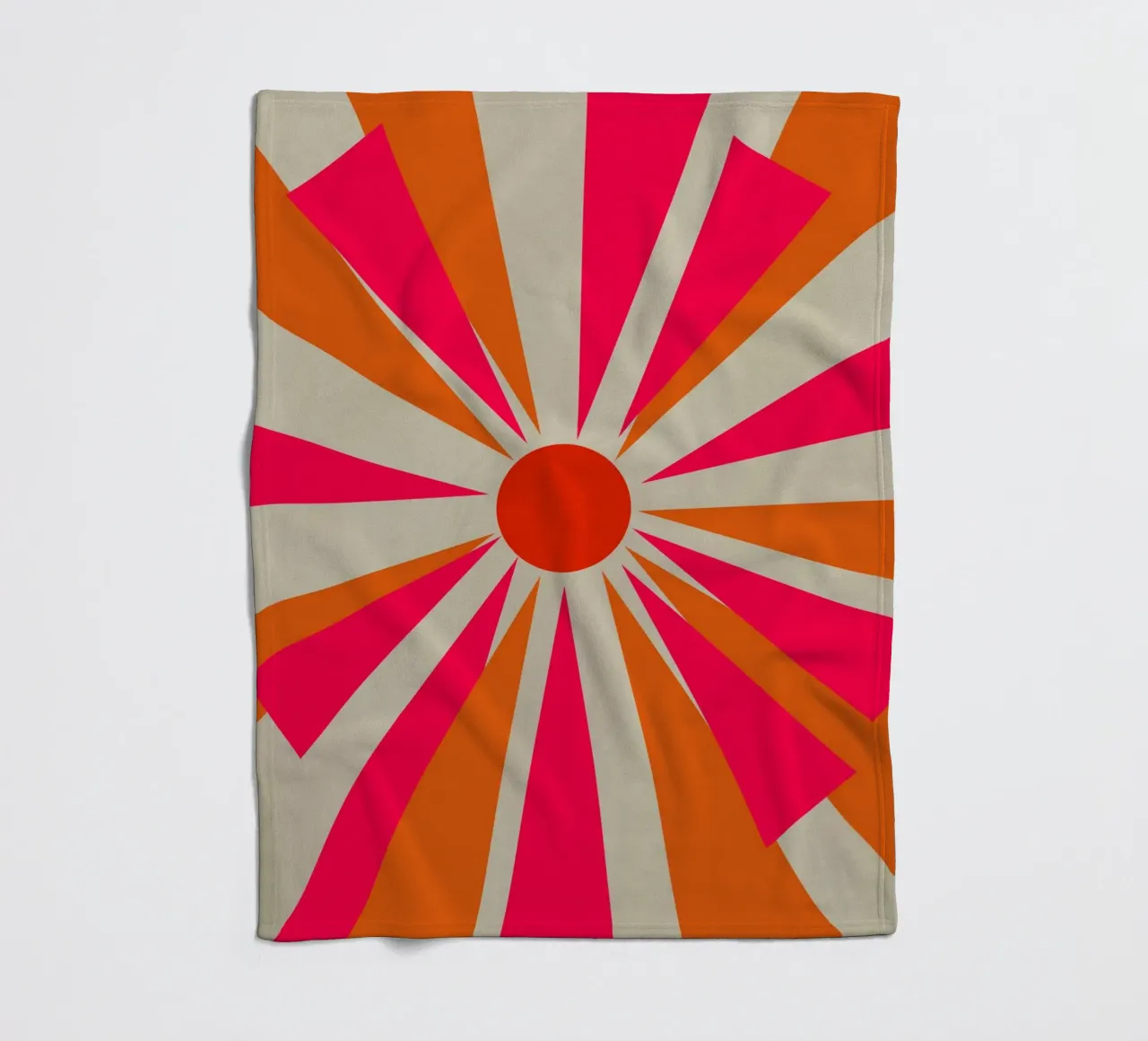 Stoute zon fleecedeken van Rose Beck Art