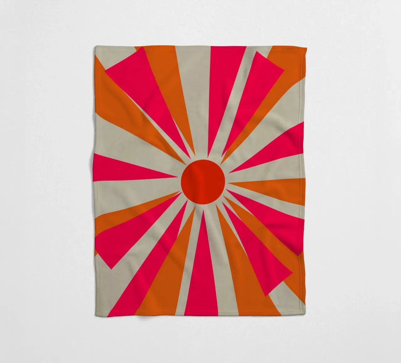 Stoute zon fleecedeken van Rose Beck Art