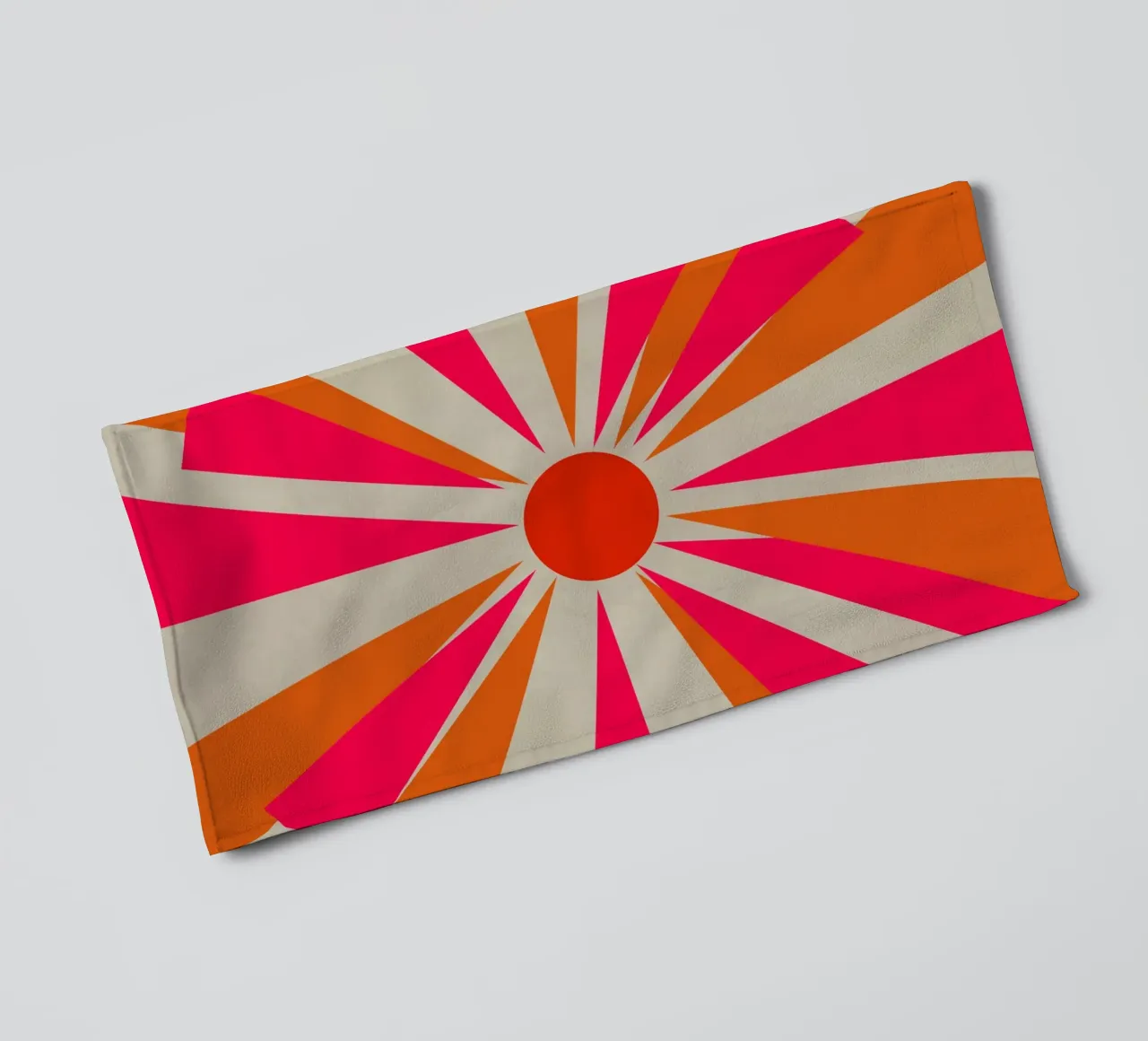 Bold Sun towel by Rose Beck Art