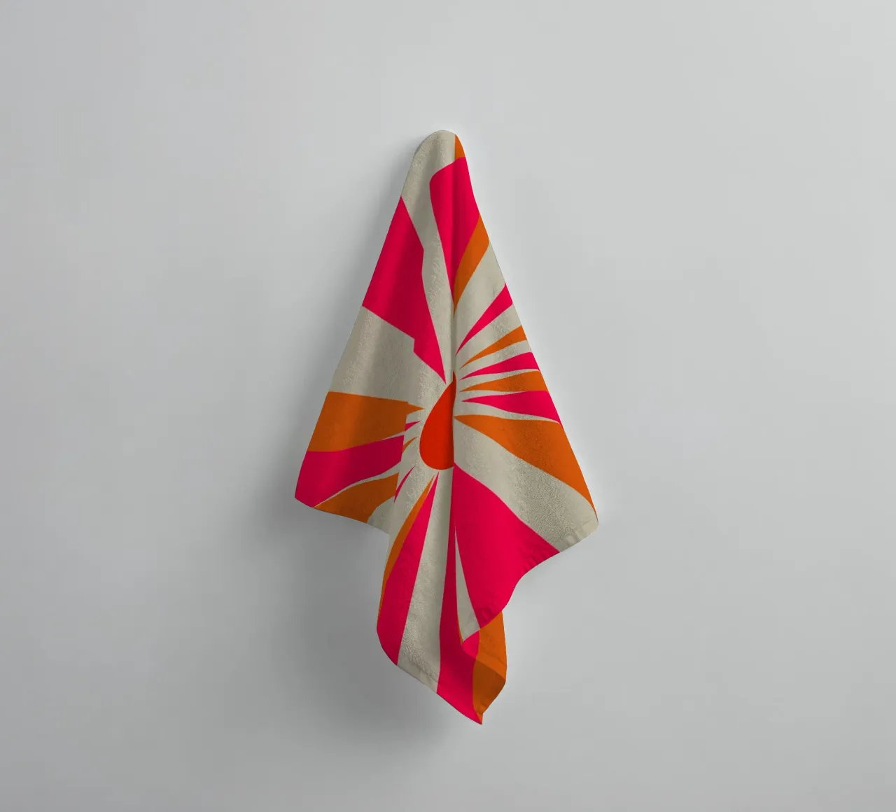 Bold Sun towel by Rose Beck Art