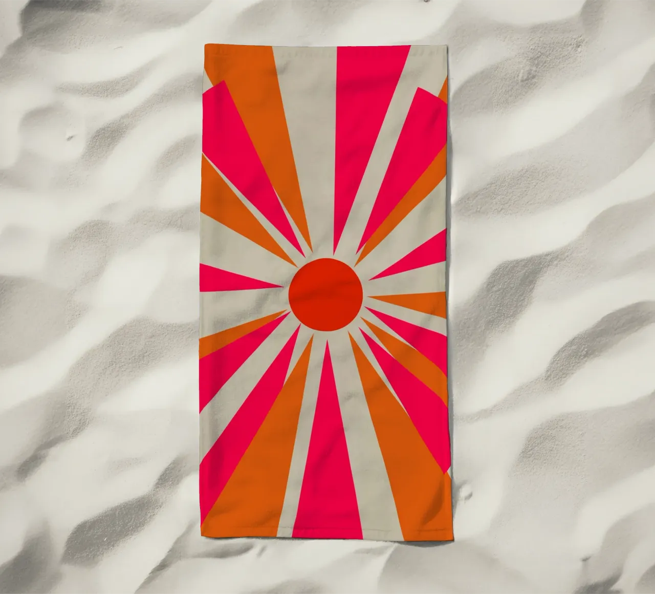 Bold Sun telo mare da Rose Beck Art