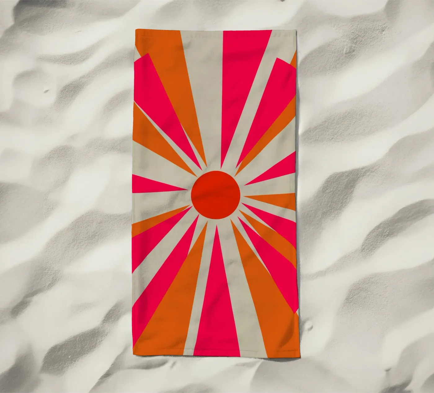 Stoute zon strandhanddoek van Rose Beck Art