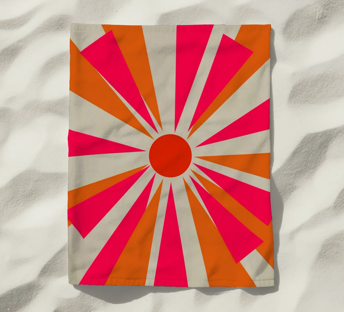 Stoute zon strandhanddoek van Rose Beck Art