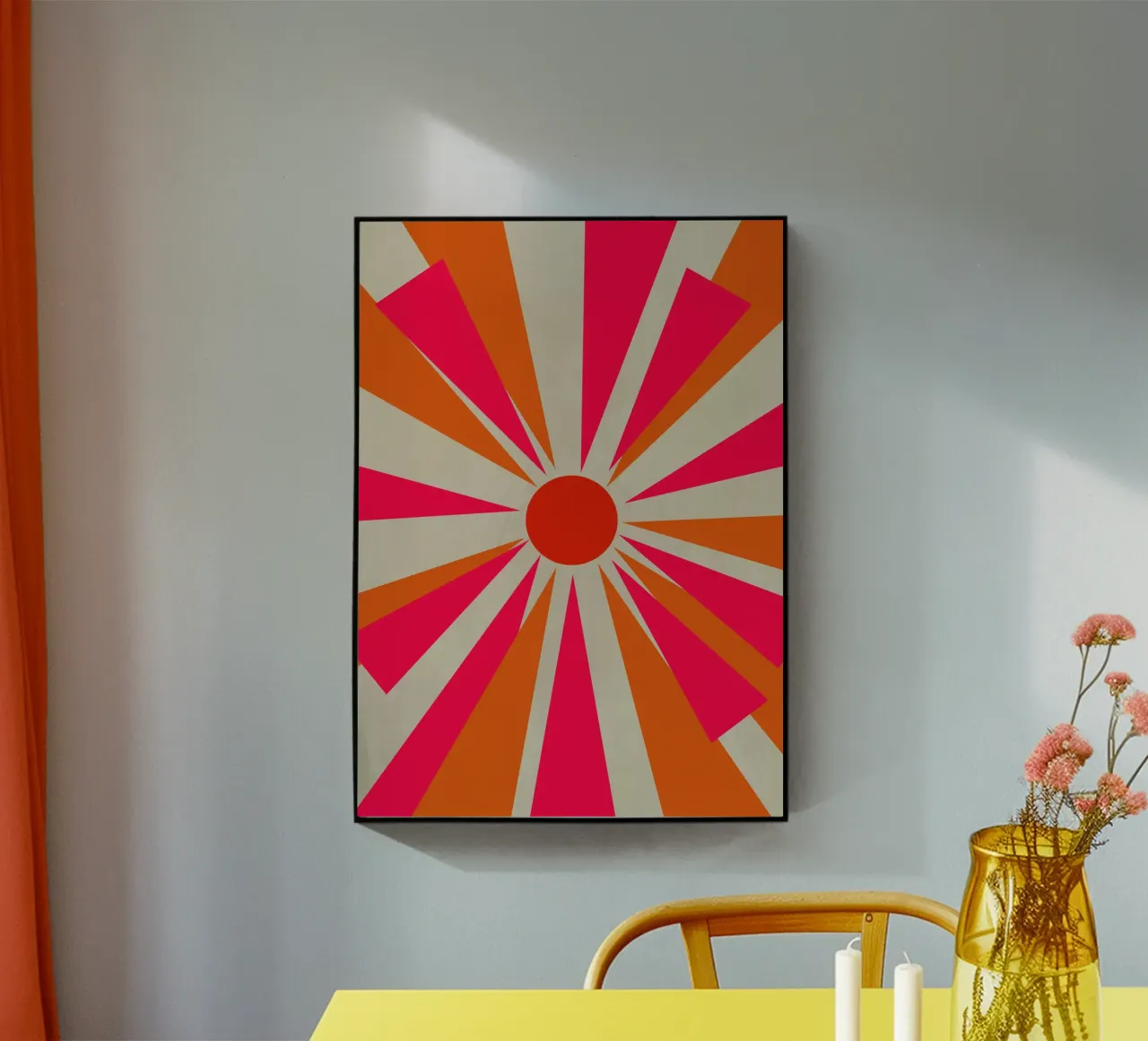 Bold Sun Acryl-Glas von Rose Beck Art