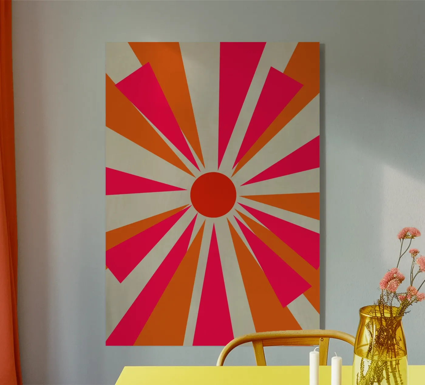 Sole in grassetto plexiglass da Rose Beck Art